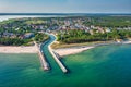 Beautiful scenery of the summer beach at Baltic Sea in Rowy, Poland