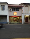 Beautiful scenery with the ancient building at the theme park malacca