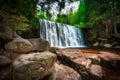 Beautiful scenery of the Wild Waterfall on the ÃÂomnica river, Karpacz. Poland Royalty Free Stock Photo