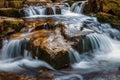 Wild Waterfall on the lomnica river, Karpacz. Poland Royalty Free Stock Photo