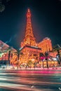 Beautiful scenes around las vegas strip at night Royalty Free Stock Photo