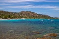 Beautiful and scenic beaches at the island of Corse, Polombaggia southern of Corse near Puerto Vecchio, France