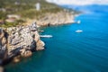 Beautiful scenic coastline in summer, Crimea. Royalty Free Stock Photo