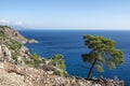 Beautiful scenic coastline on Karpathos island