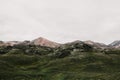 beautiful scenic icelandic landscape with hills