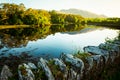 Beautiful scenic landscape along ring road around Beara Peninsula in south-west coast of Ireland