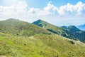 Beautiful scenic landscape in Ciucas Mountains part of the Carpathian Mountains in Romania Royalty Free Stock Photo