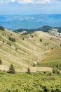 Beautiful scenic landscape in Ciucas Mountains part of the Carpathian Mountains in Romania Royalty Free Stock Photo