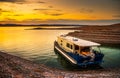 Beautiful and scenic landscape of the Lake Mead Royalty Free Stock Photo