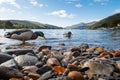 Ducks at Lake Loch Tay in Kenmore in Scotland Royalty Free Stock Photo