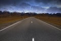 Beautiful scenic of road in arthur`s pass national park south island new zealand Royalty Free Stock Photo