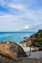 Beautiful scenic songkhla beach Thailand