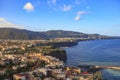 Beautiful scenic of sorrento coast line naple harbor south italy Royalty Free Stock Photo