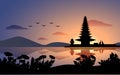 Beautiful Scenic sunset in Bali