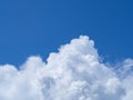 Beautiful scenic view of blue sky with white clouds background Royalty Free Stock Photo