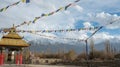 Beautiful scenic view of colorful in Nubra Valley, Leh district, Ladakh range, Jammu & Kashmir, Northern India Royalty Free Stock Photo