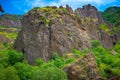Geghard canyon and monastery, central Armenia Royalty Free Stock Photo