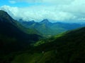 Beautiful scenic view of knuckles mountain series in sri lanka.