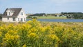 Beautiful Scenic View of a Little House in Victoria by the Sea Prince Edward Island Royalty Free Stock Photo