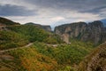 Beautiful scenic view, Orthodox Monastery of Rousanou St. Barbara