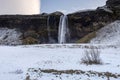 Beautiful scenic view of Seljalandsfos waterfall in Iceland Royalty Free Stock Photo