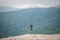 Beautiful scenic views at rought ridge north carolina overlook Royalty Free Stock Photo