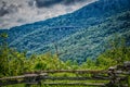 Beautiful scenic views at rought ridge north carolina overlook Royalty Free Stock Photo