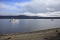 beautiful sceninc of lake te anau south island new zealand important traveling destination Royalty Free Stock Photo