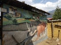 A beautiful sculpture of cultivation in Bhutan