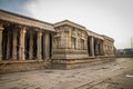 Side entrance of the Stone chariot vitala temple main attraction at hampi, karnataka, india Royalty Free Stock Photo