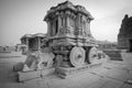 Stone chariot vitala temple main attraction at hampi, karnataka, india Royalty Free Stock Photo