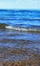 Beautiful sea background, wave bottom point, splash on. telephone.