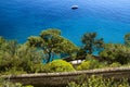 Beautiful sea in Capri - Italy Royalty Free Stock Photo