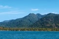 Beautiful sea with clear sky and island