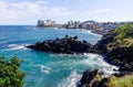 Beautiful sea and cliff in Jeju Island