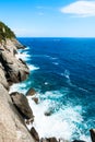 Beautiful sea coast near Portofino, Liguria, Italy Royalty Free Stock Photo