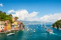 Beautiful sea coast in Portofino, Italy Royalty Free Stock Photo