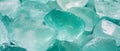 Beautiful sea glass with frosted surfaces and smooth edges reflecting light