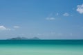 Beautiful sea and islands in the distance in the Whitsundays in Australia Royalty Free Stock Photo
