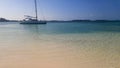 Beautiful sea landscape, caribbean paradise beach, Cayo Largo, Cuba Royalty Free Stock Photo