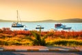 Beautiful sea landscape near city Ayvalik, Turkey Royalty Free Stock Photo