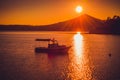 Beautiful sea landscape near city Ayvalik, Turkey Royalty Free Stock Photo