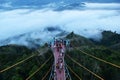 Beautiful Sea of Mist in Betong Thailand. in morning time