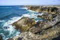 .Beautiful sea, oceanic landscape, wild ocean coast in France