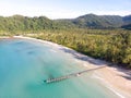 Beautiful sea and sky at Koh kood island Royalty Free Stock Photo