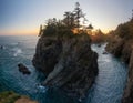 Beautiful Sea Stacks Sunset Oregon Royalty Free Stock Photo