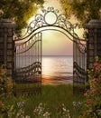 Beautiful Sea View through Gate