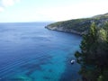 Beautiful sea view on the Ionian coast Royalty Free Stock Photo