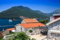 Beautiful sea view. Kotor bay in Montenegro