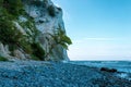 Beautiful sea view near the cliffs of rocks. Mons Clint. Denmark. Seascape Royalty Free Stock Photo